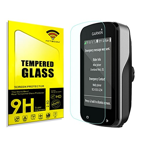 actecom® Protector Pantalla para Garmin Edge 820 Cristal Vidrio Templado