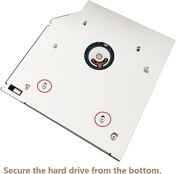DY-tech 2nd SSD HDD Hard Drive Caddy for Dell Inspiron 15 3521 3537 5555 5558 5559 SU-208GB