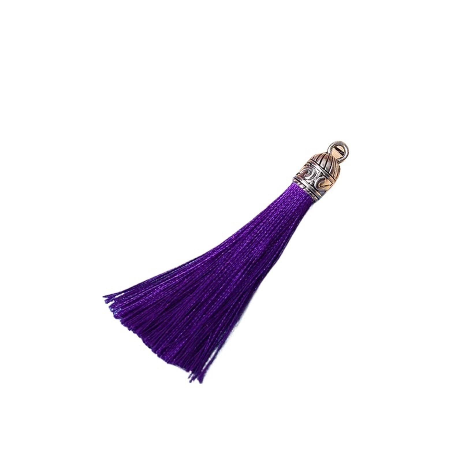 Ornamental tassel, Tassels Decoration Silky Handmade Mini Crafting Tassel for Bracelets DIY Craft