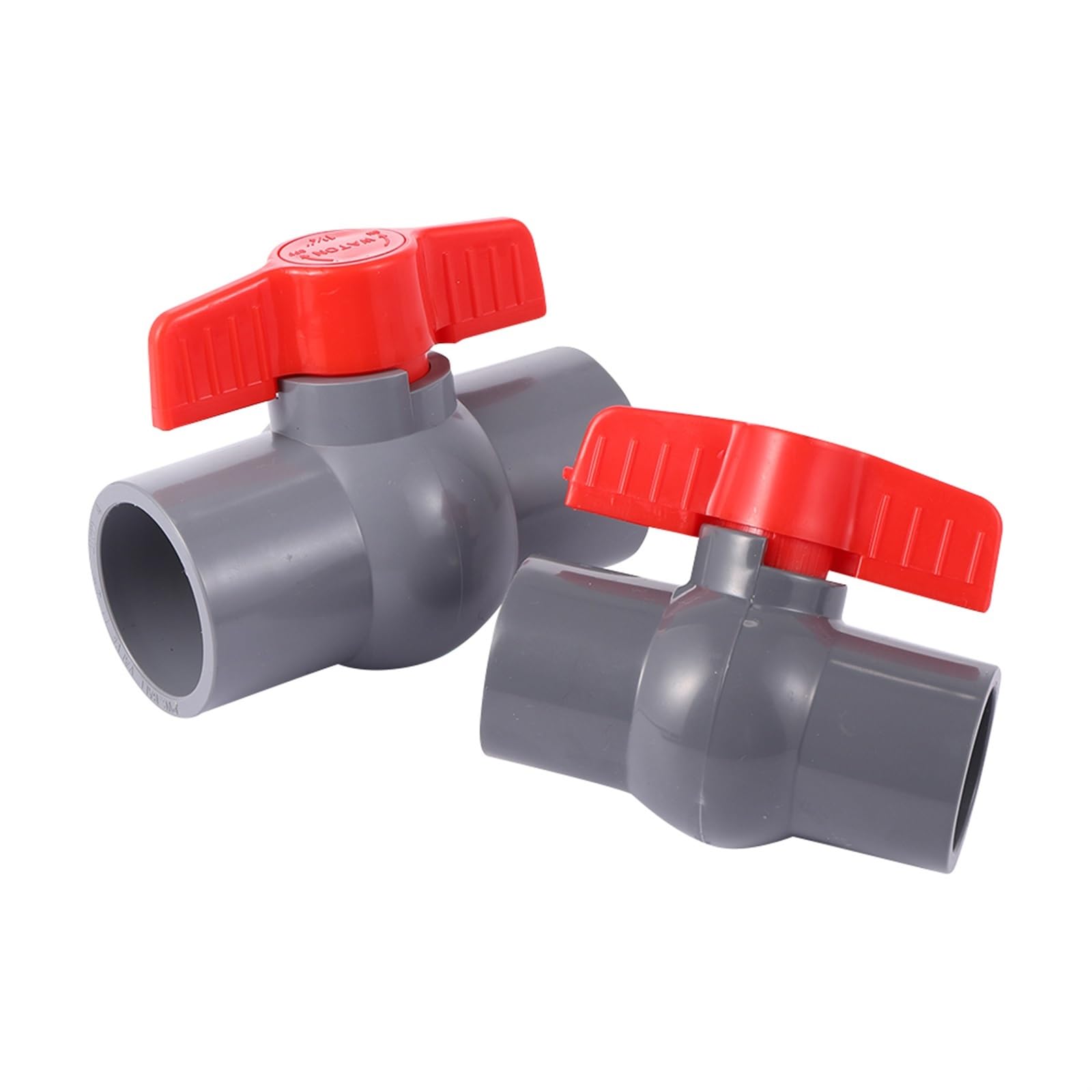 Vanne à bille gris PVC 25mm anti-fuite pour raccordement et réseau d'eau de jardin