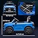 Qaba Ford Ranger Licensed 12V Kids Ride on Truck, Toddler Electric Car with Remote Control, Toy Storage, Spring Suspension, LED Headlights, Music Horn, for Ages 3-6 Years, Blue