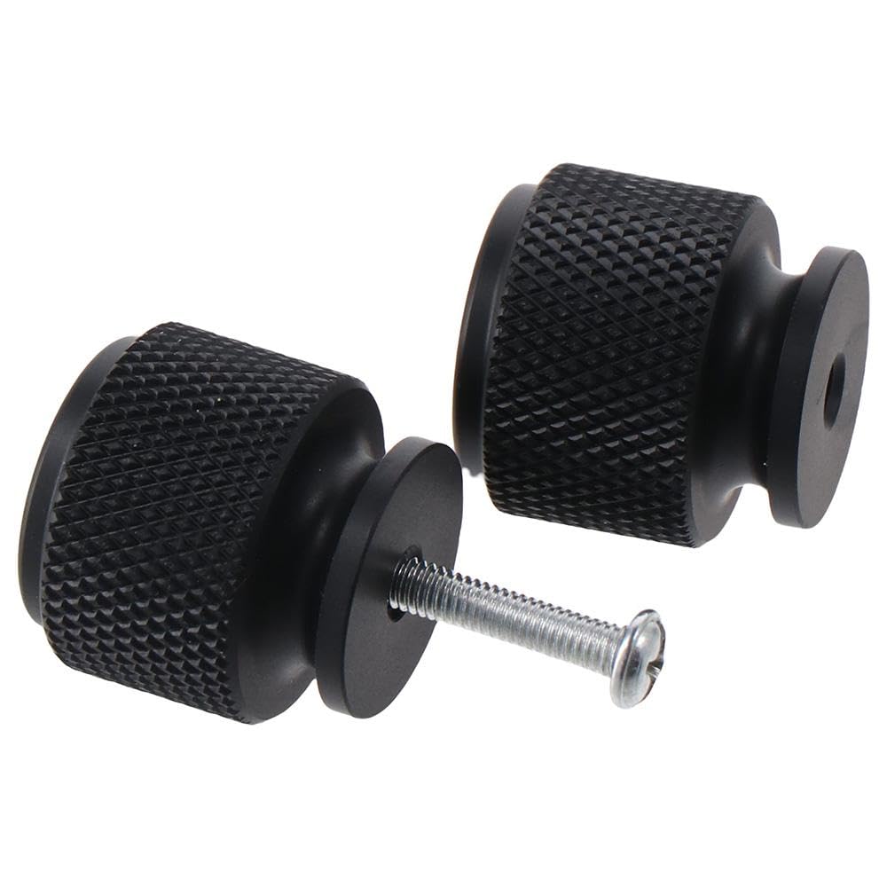 Upluckey Drawer Pulls Round Single Hole Matte Black Dresser Knob Modern Cabinet Knobs Cupboard and Wardrobe - Image 4