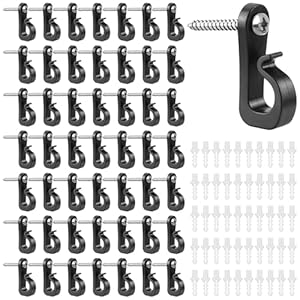 Xshao 50 Stk Weihnachtsbeleuchtung Schraubhaken Set