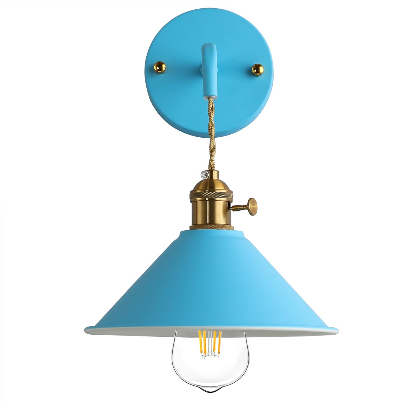 Azanaz Industriale lampada da parete Applique da Parete Metallo Vintage Applique Industrial lampada a corridoio Retro applique lampade per illuminazione da parete