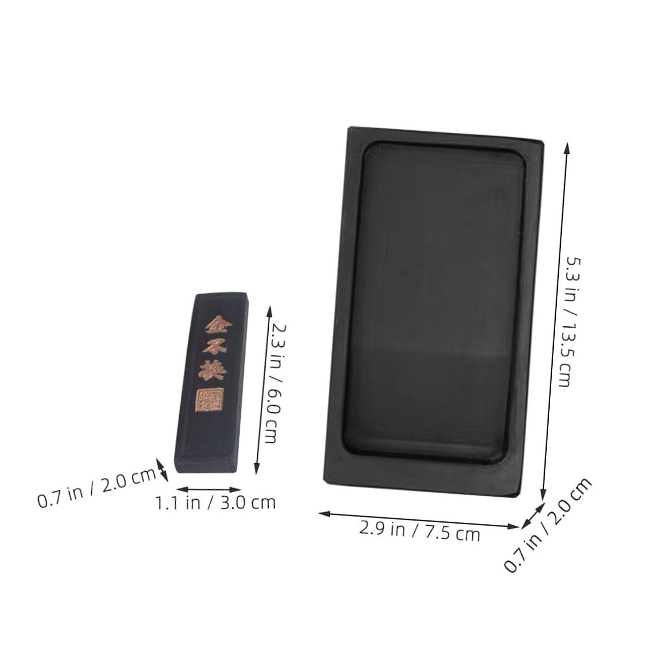 Amazon | STOBOK 中国書道用墨硯セット レトロ色 硯箱付き 研磨用硯