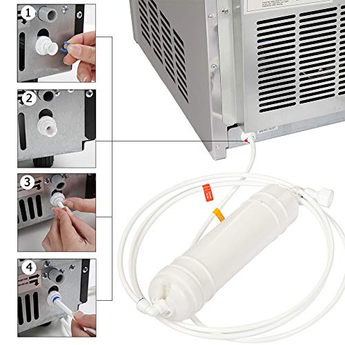 Máquina Fabricadora de Hielo Comercial Libre 150lbs Acero miniatura 3