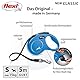flexi® Classic S Gurt 5 m blau, Roll-Leine für Hunde bis 15 kg
