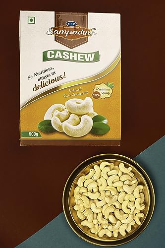 Image of NFP Sampoorna Cashew Nuts (Size-W400) (1 kg), Creamy and Crunchy Natural Fresh Cashew Nuts for Healthy Diet and Delicious Taste