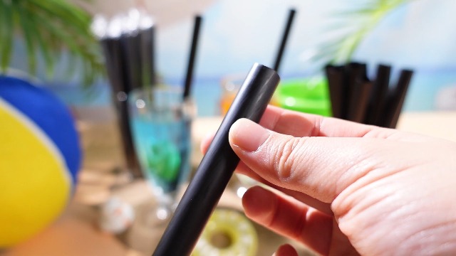 400 pitillos jumbo negros para smoothie y bubble tea miniatura 7