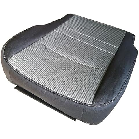 Dunhil Replacement Driver Bottom Side Cloth Seat Cover for Dodge Ram 1500 2500 3500 4500 5500 2009 2010 2011 2012(Black and Grey) Cover