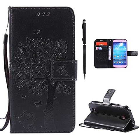 Hancda Hülle für Samsung Galaxy S4 Mini Hülle Leder Flip Case Cover