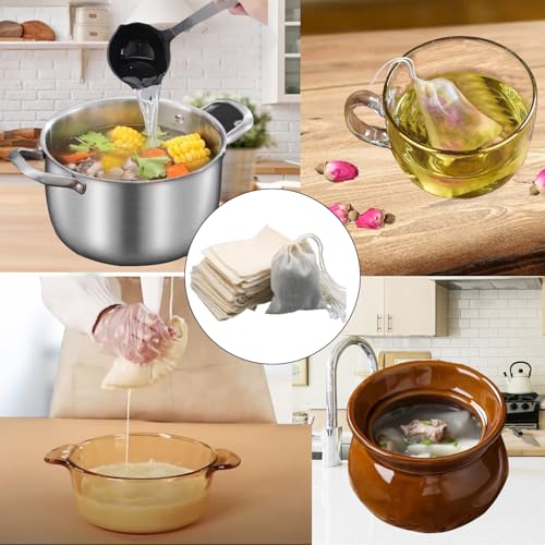 Carrollar Reusable Cotton Tea Filter Bags