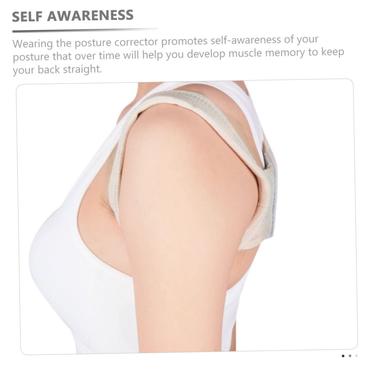 FOMIYES Posture Corrector for Men Women Hunchback Brace Belt Ergonomic Design Breathable Material