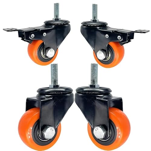 Aenmezen 4 2.5C` M12*30mm ˂t LX^[ XCx LX^[ u[Lt ׏d 300 kg É |E^ zC[ ItBX`FA CX p(2swivel+2with brake,75mm)
