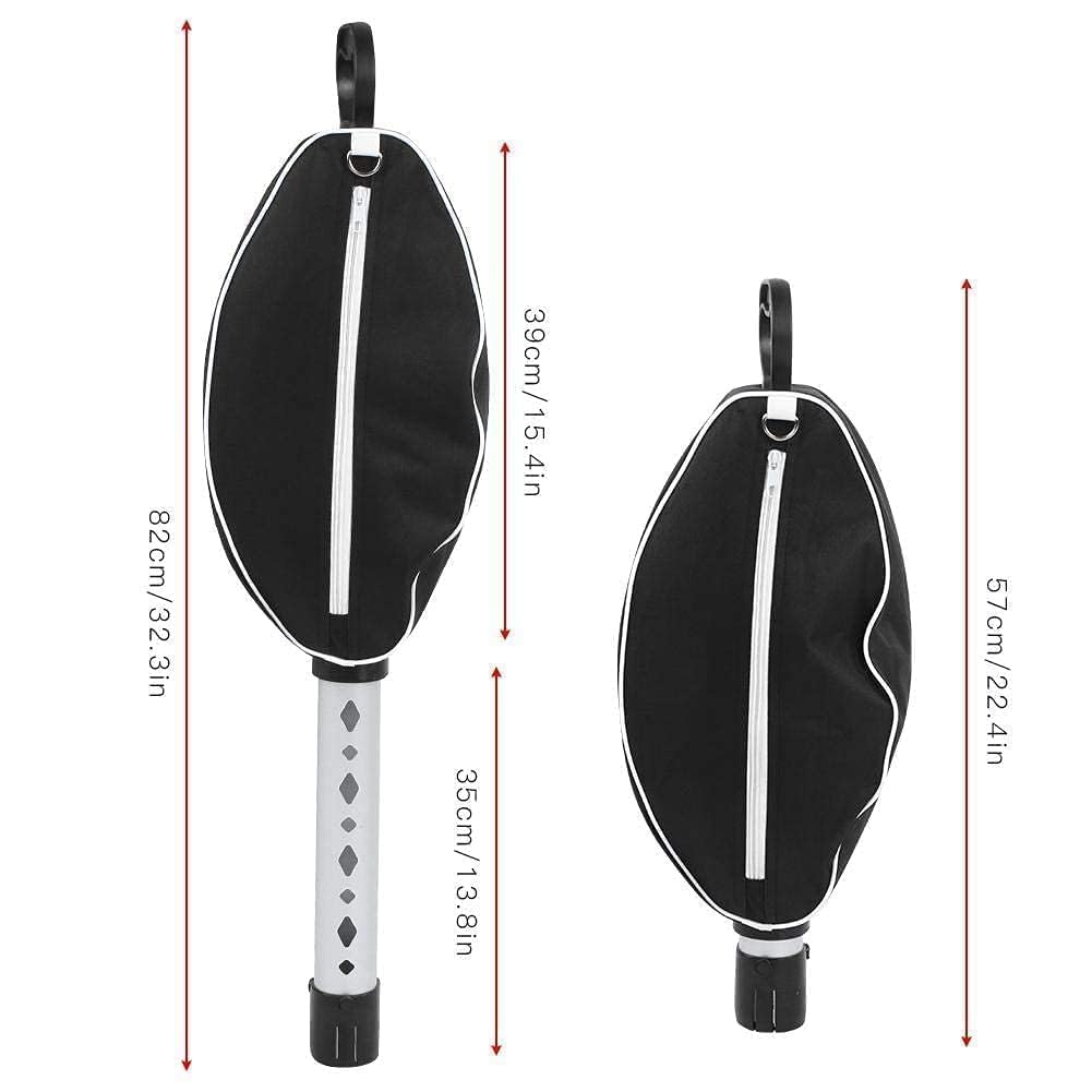 Tubo de Aluminio Telescópico Recoge Bolas de Golf 80 Bolas Soporte Colector