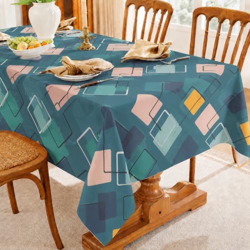 Image of Amazon Brand - Umi Super Soft Brushed Microfiber Cotton Dining Table Cloth, Printed Rectangular 6 Seater Table Cover 60X90(Inches)