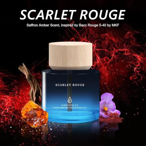 Image of Car Air Freshener 50ML (1.7 FL OZ) Car Air Fresheners Perfume - Saffron Amber Fragrance Oil Air Diffuser for Car, 180+ days Long Lasting Fragrance, Car Air Freshner Wooden Cup Design, Made in USA