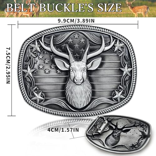Image of Western Cowboy Belt Buckles Men - Western Belt Buckle Vintage Country Belt Buckle for Men Women Cowgirl Cowboy Gifts