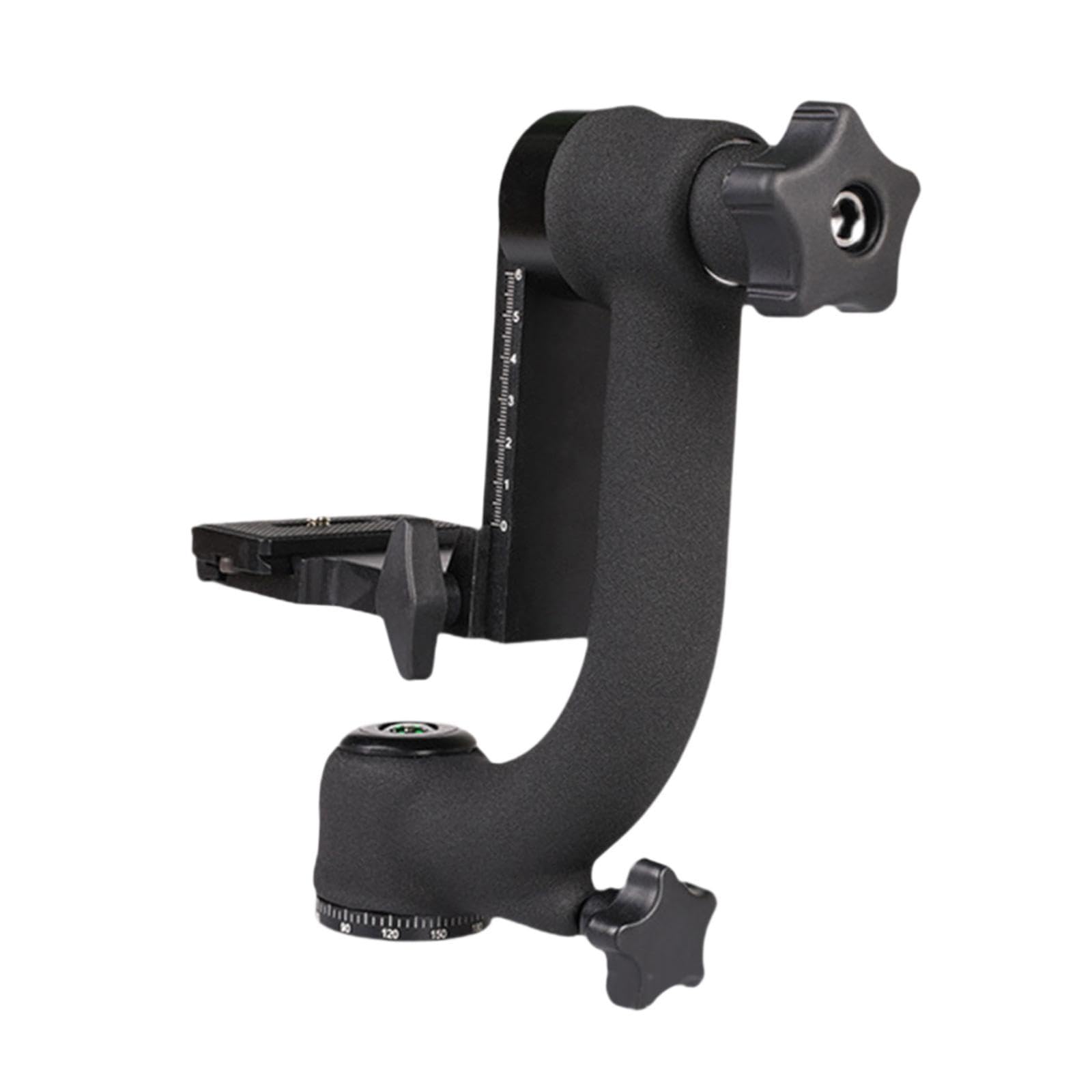 Testa per treppiede con Giunto cardanico per Fotocamera DSLR Panoramica a 360 Gradi Robusta Scala calibrata Accessorio con manopola di bloccaggio