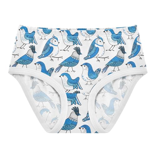 Blue Birds White Toddler Girls's Underwear 2T 202c1634