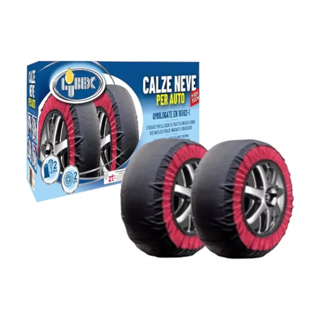 Set Calze da neve OMOLOGATE EN 16662-1 Catene Auto Per Ruota 215 45 R16