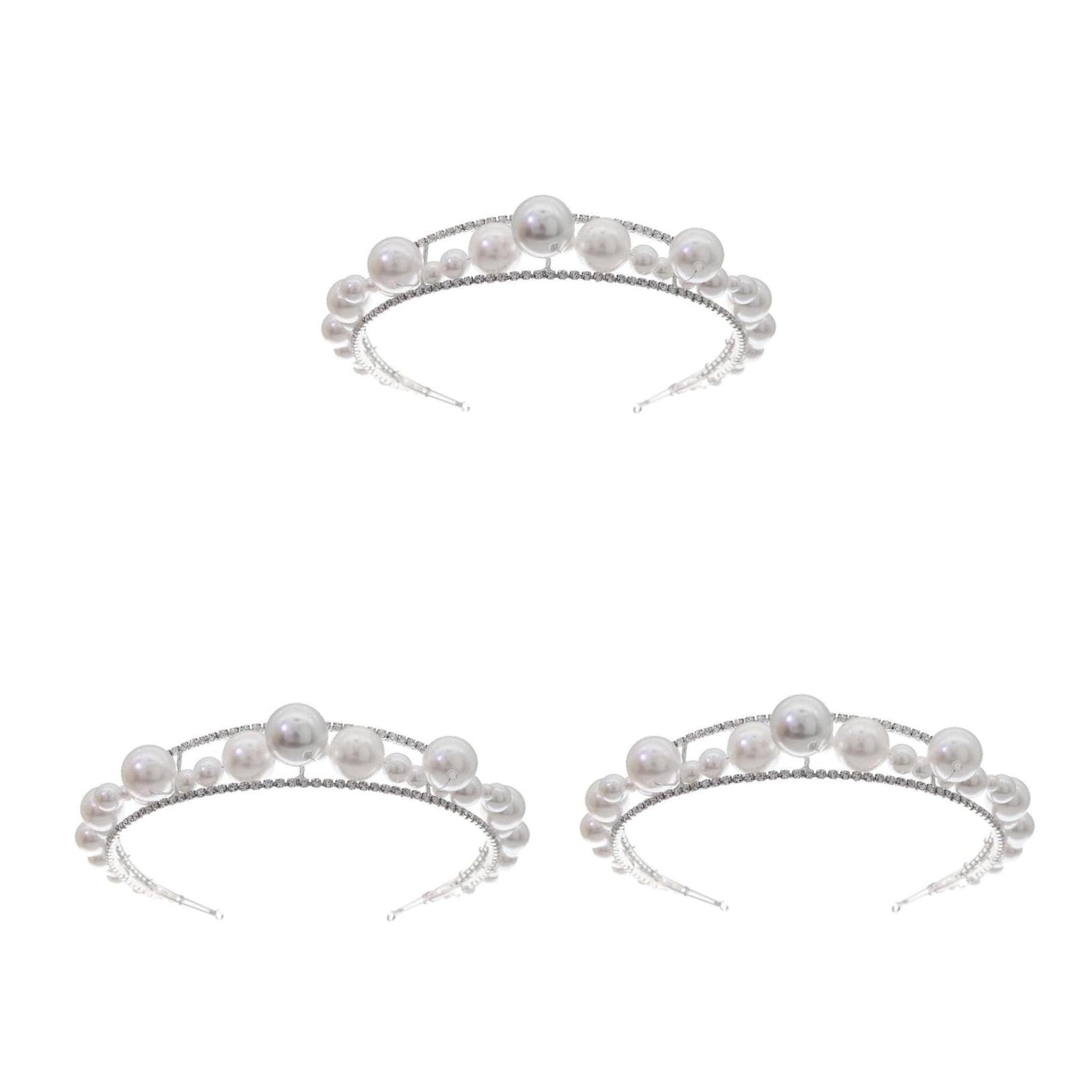 FRCOLOR 3pezzi Cerchietto Per e Accessorio Per Per Matrimoni e Speciali Confezione
