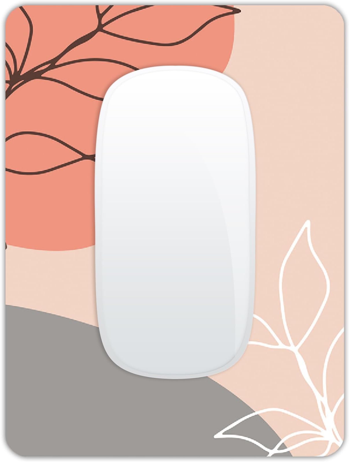 Small Mouse Pad, Mini Mouse Pad 6 X 8 Inch with Non-Slip Rubber Base for Keyboard Tray Laptops Wireless Mouse Home Office Travel, Washable & Portable (Bohemian Art Leaves)