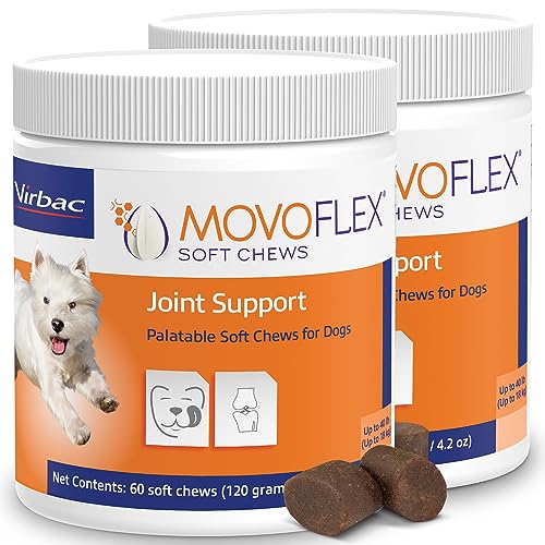 Joint Support Supplement for Dogs - Hip and Joint Support - Dog Joint Supplement - Hip and Joint Supplement Dogs - 120 Soft Chews for Small Dogs (by Virbac)