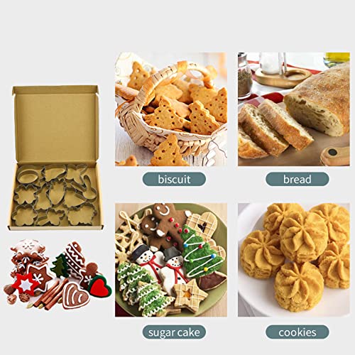 Spring Easter Cookie Cutters Set Of 12, Stainless Steel Metal Biscuit Cutter Molds, Easter Egg Bunny Face Rabbit Carrot Butterfly & Daisy Flower Shaped Sandwich Fondant Molds For Party Supplies Decor #TOP5