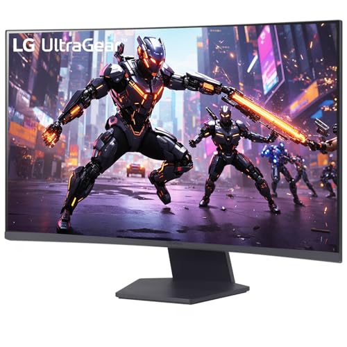 Image of LG 32GS60QC 80cm (32 Inch) Ultragear Curved (1000R) QHD (2560x1440) Gaming Monitor, 180Hz, 1ms, 3-Side Virtually Borderless, Anti-Glare, DP, HDMI X 2, HP Out, AMD FreeSync, Tilt Adjustment (Black)