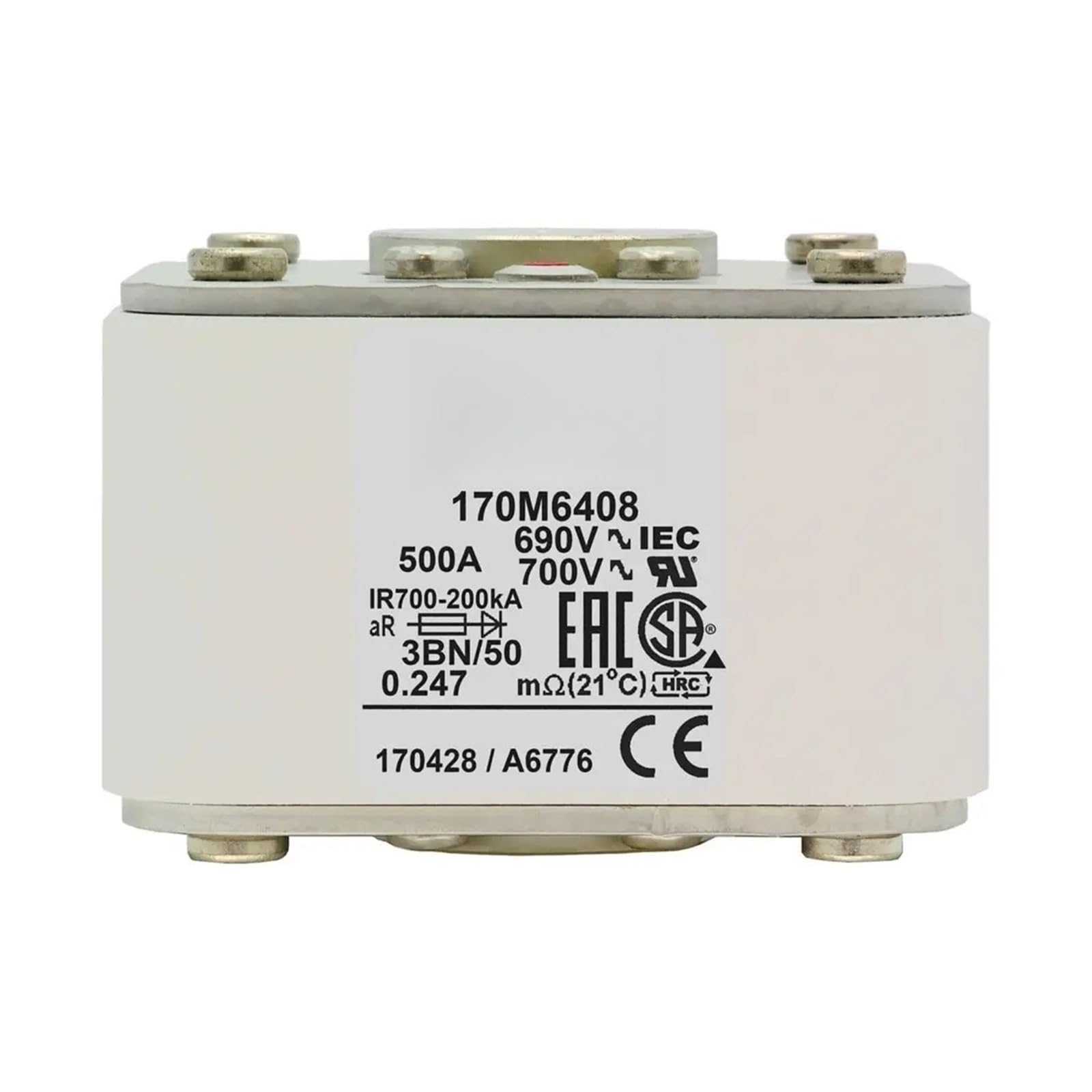 Bezpiecznik 170M6408 170M6409 170M6410 170M6411 170M6412 170M6413 170M6414 170M6415 170M6416 170M6417 170 M6418 170M6419(170M6416)