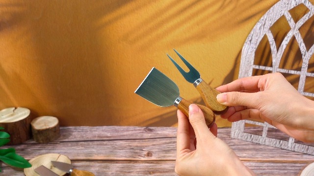 Tabla de queso golf Meanplan con cuchillos y palillos miniatura 7