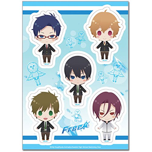 Free! Iwatobi Swim Club: Haruka, Makoto, Rin Group Sd Uniform Sticker Set