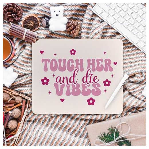 Funny Pink Feminine Mouse Pad for Women Girlfriend Wife Sister Best Friend, Women Empowerment Gifts Mouse Pads Mousepad for Home Office Dorm Laptop Computer Desk Accessories Supplies, 8.7x7.1 Inch