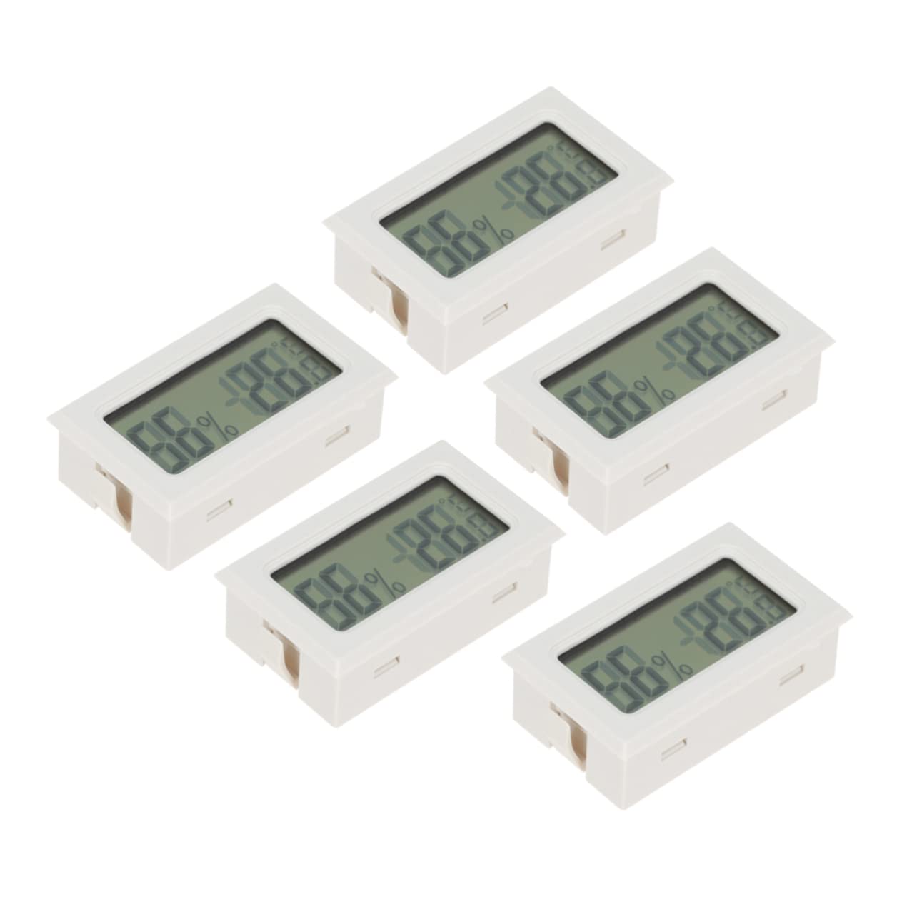 SUPVOX 10piezas Medidor De Humedad y Temperatura Mini Inalámbrico Para Uso Interior y Exterior Pantalla Lcd De Gran Higrometro Digital De Alta Precisión Consumo Energético