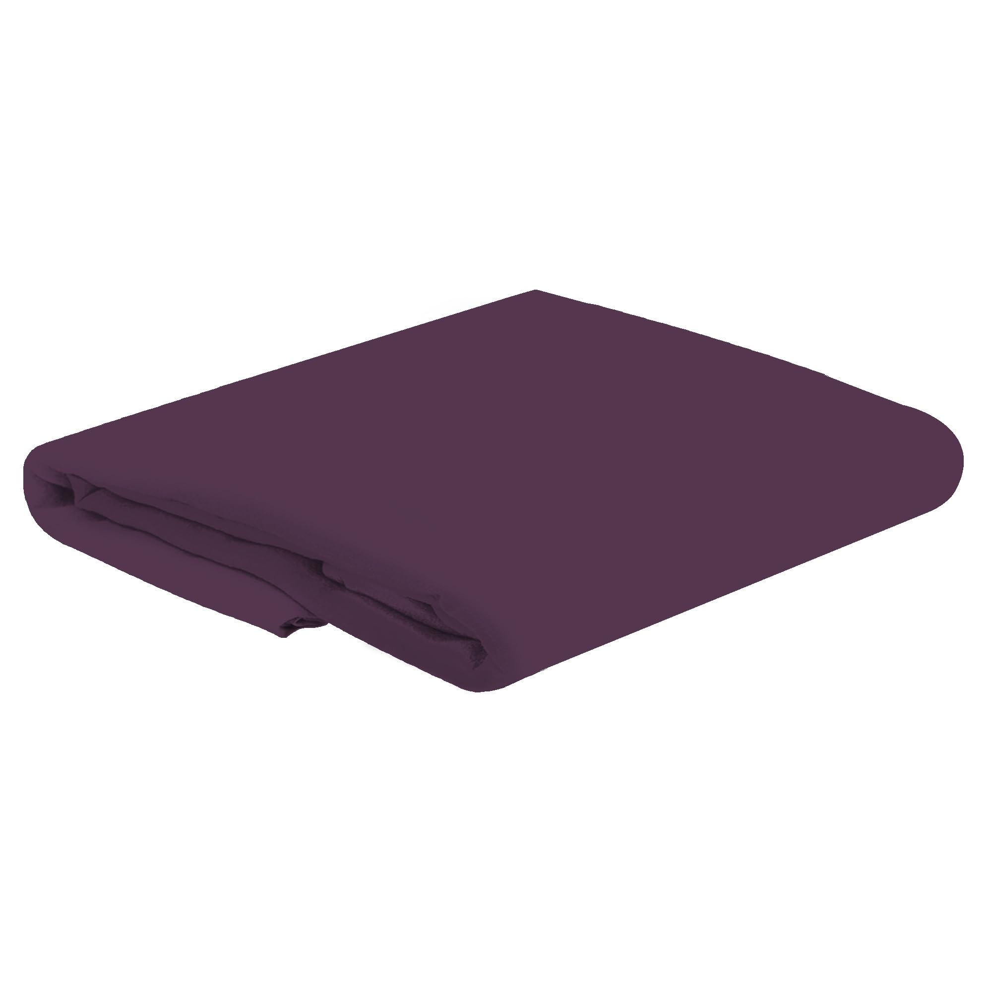 Home Ace Plum Easy Iron Percale King Size Bed Flat Sheet, Kingsize Bed Cotton Flat Sheet, Kingsize Bedding Polycotton King Size Bed Sheet 100% Poly Cotton Top Sheets