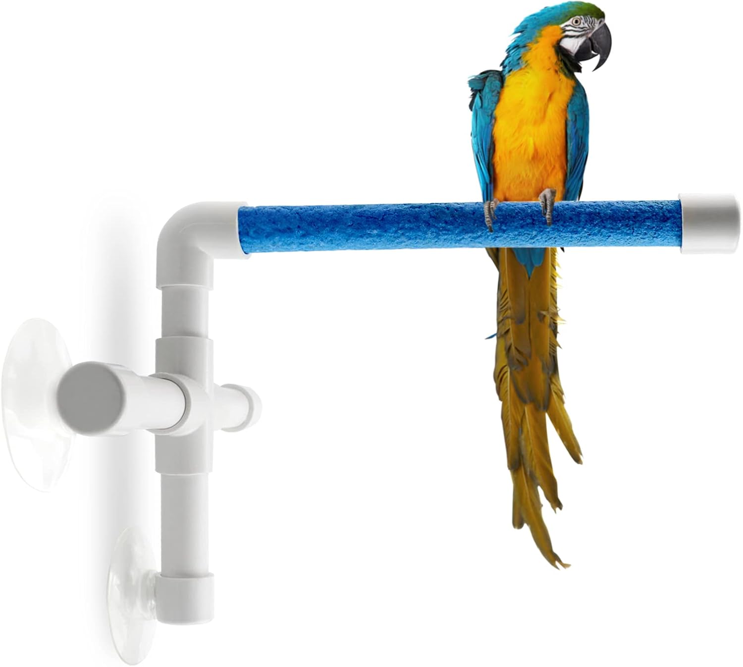 CZWESTC Bird Perch with Suction Cup, Parrot Shower and