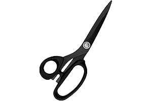 Titanium-Coated, Left-Handed Fabric & Leather Sewing Scissors