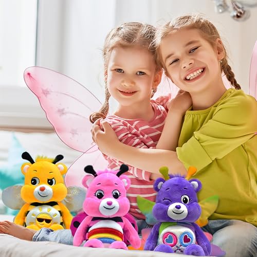 Care Bears Spring Theme Bee Funshine Bear Fun-Size Plush - Perfect Stuffed Animal Holiday, Birthday Gift, Super Soft and Cuddly – Good for Girls and Boys, Employees, Collectors, Ages 4+ - Image 2