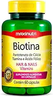 Maxinutri Biotina + Vit. B1 B5 Ác. Fólico - 60 Cáps.