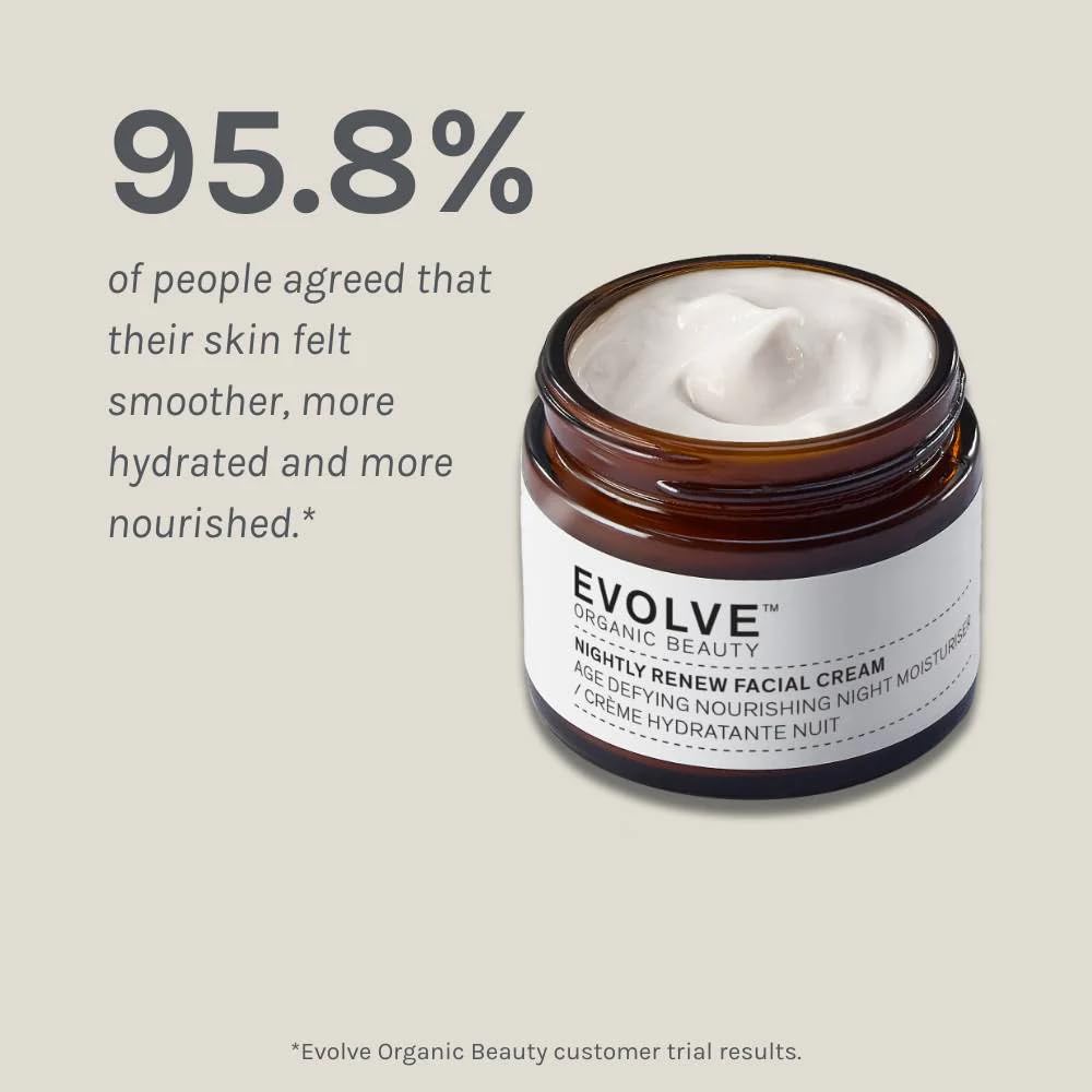 Amazon.com: Evolve Organic Beauty - Nightly Renew Facial Cream