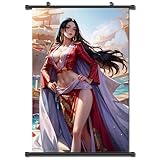 Anime Poster Manga for Boa Hancock - Fabric Prints Premium Artistic Gift Japanese Anime Theme Hanging Wall Scroll Art Decor (16''x24'')