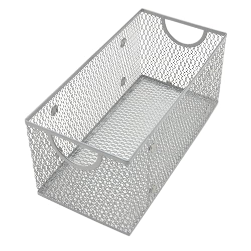 YBM HOME Wire Mesh Storage Basket Organizer for CD and DVDs
