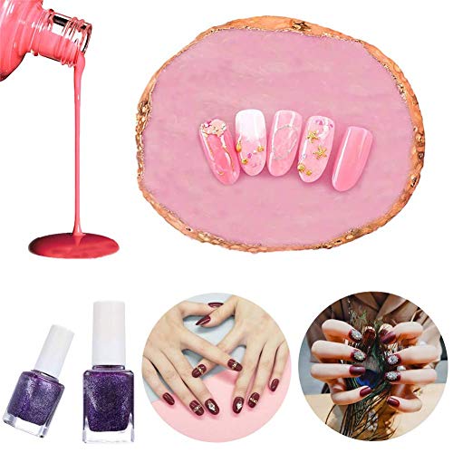 Harz Nagel Kunst Palettes Mischpalette Anzeigen Kosmetische Misch Maniküre-Werkzeug, Rosa – Bild 8