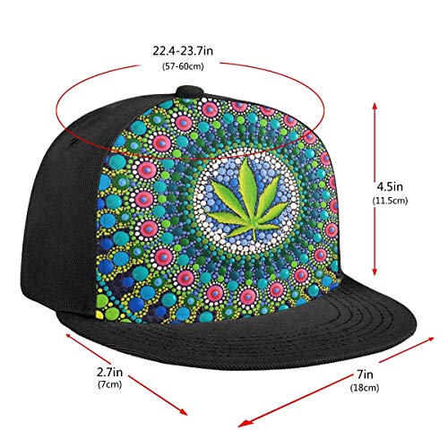 trippy flat bill hats