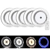BlueFire RV Interior Lights - 600LM Dimmable LED Ceiling Dome Lights, 4 Colors,...