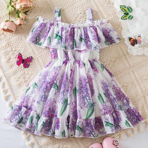 Baby Girls Tulle Tutu Dress Butterfly Summer Sleeveless Dress Size 6M-6T2