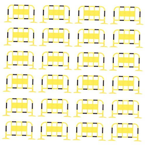 BESPORTBLE 24Pcs Traffic Roadblock Barricade for Educational Cognitive for Early Learning Simulation Traffic Signs Safety Models for Role Play Creative Scenes