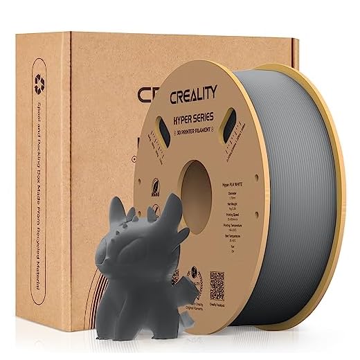 ⚡ Creality Hyper 3D Printer PLA Gray Filament High Speed Printing 1.75mm 2.2lbs Spool ±0.03mm Dimensional Accuracy Flow Durable Resistant Smooth for Ender 3 v3 Plus KE K1 Max K1C 3D Printers