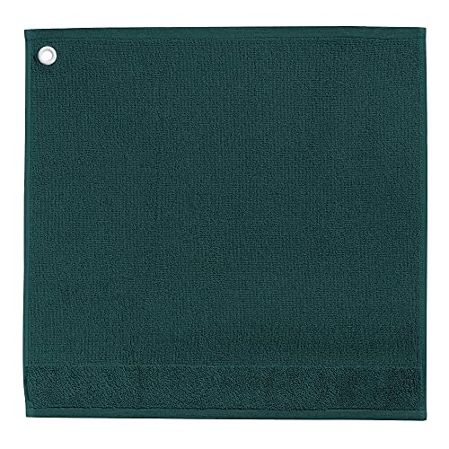 Winkler - Essuie-mains carré Curl avec œillet d'attache – 50x50 cm – Tissu éponge 100% coton absorbant – Serviette à vaisselle, chiffon de nettoyage